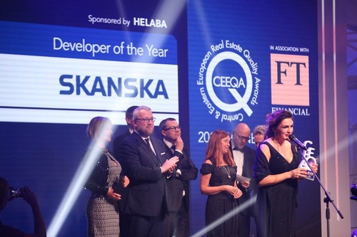 Podczas tegorocznej edycji nagród CEEQA Awards Skanska Commercial Development Europe